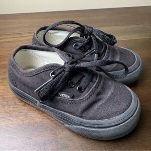VANS Classic Black on Black Sneaker Shoes Toddler Size 6.5